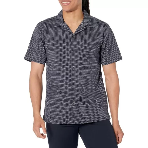 Theory Mens Irving Ss Aspect ShirtBlackTapir