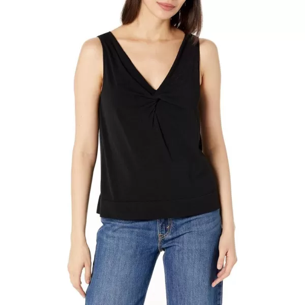 Theory Womens Twist Tank in Bristol CottonBlack