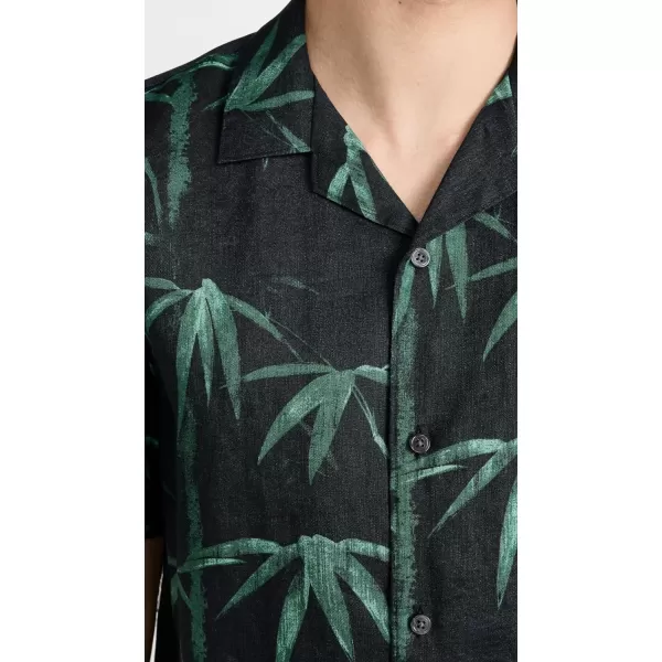 Theory Mens Beau Bamboo ShirtBlackCypress