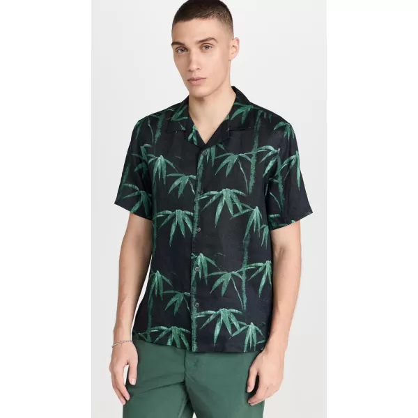 Theory Mens Beau Bamboo ShirtBlackCypress