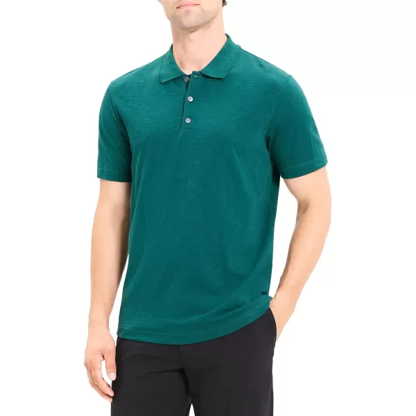 Theory Mens Bron Polo in CosmosFoliage