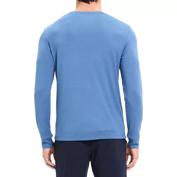 Theory Mens Essential Tee Long Sleeve in Anemone MilanoStellar