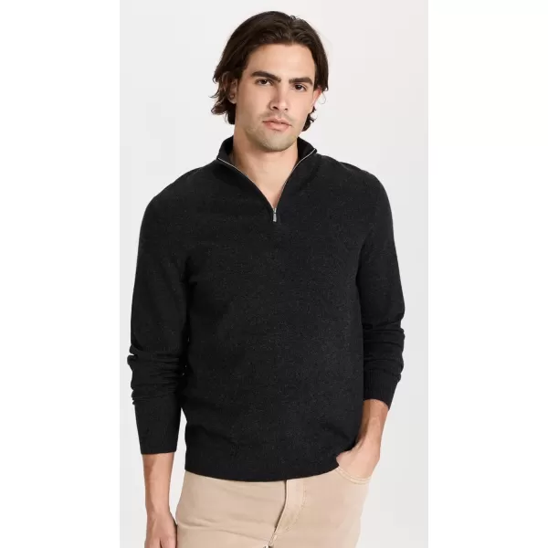 Theory Mens Hilles Quarter Zip Cashmere SweaterPestle Melange