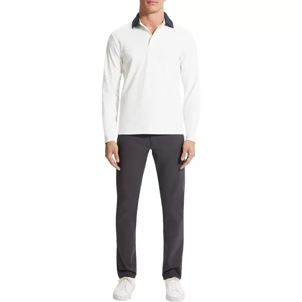 Theory Mens Long Sleeve Kayser PoloIvory