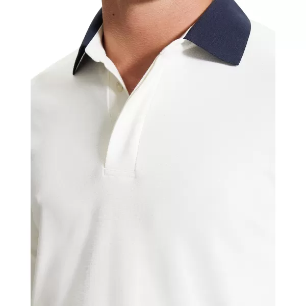 Theory Mens Long Sleeve Kayser PoloIvory