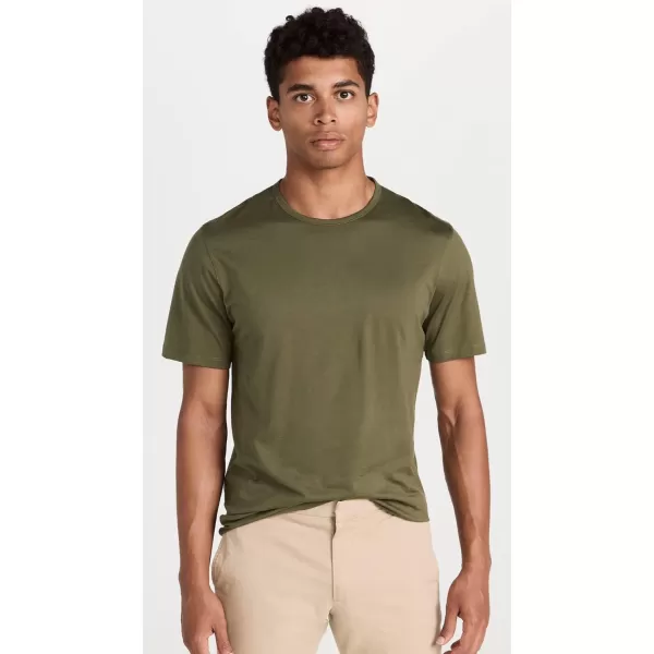 Theory Mens Luxe Cotton Precise TeeOlive Branch