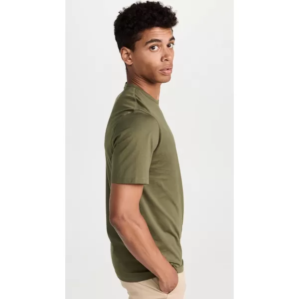 Theory Mens Luxe Cotton Precise TeeOlive Branch