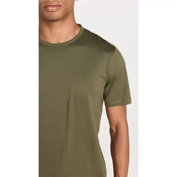 Theory Mens Luxe Cotton Precise TeeOlive Branch