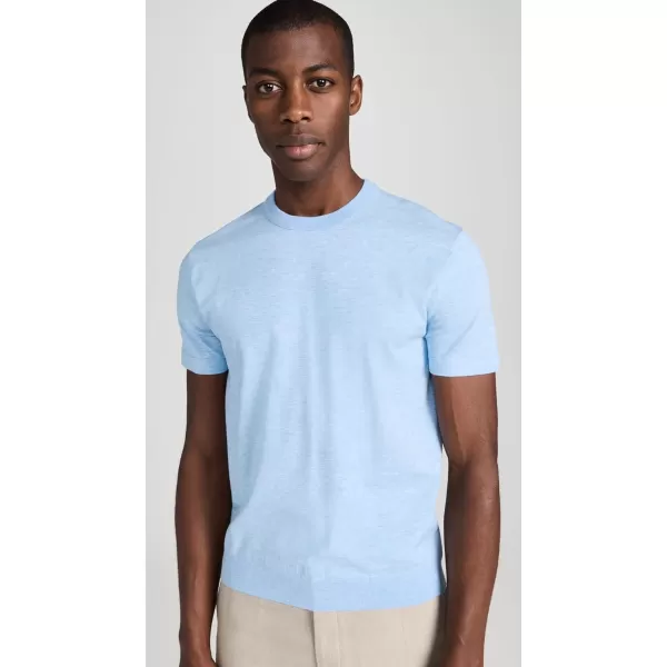 Theory Mens Sarior Tee in Light BilenSkylight Melange