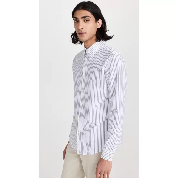 Theory Mens Sylvain Blaine Button Down ShirtWhitePestle