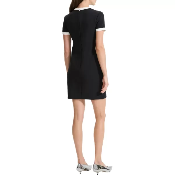 Theory Womens Bicolor Dress BlackIvory 0BlackIvory