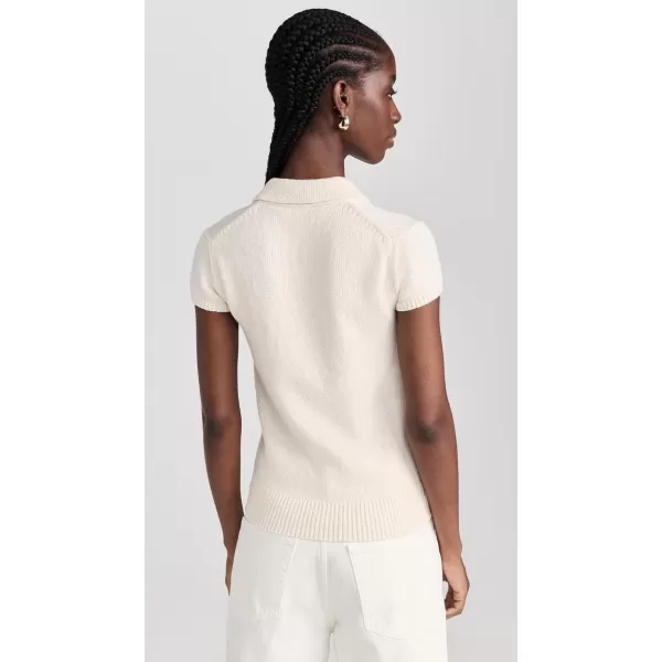 Theory Womens Cap Sleeve PoloOffwhite