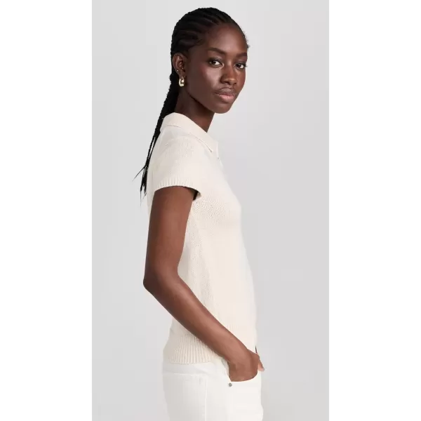 Theory Womens Cap Sleeve PoloOffwhite