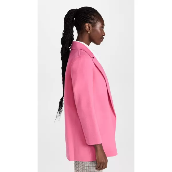 Theory Womens Clairene CoatPink Orchid