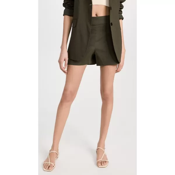 Theory Womens Clean Mini ShortsDark Olive