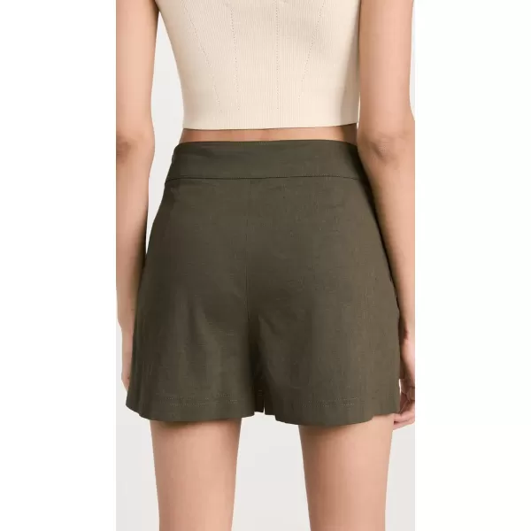 Theory Womens Clean Mini ShortsDark Olive