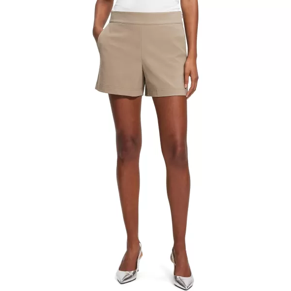 Theory Womens Clean Twill Mini ShortBark