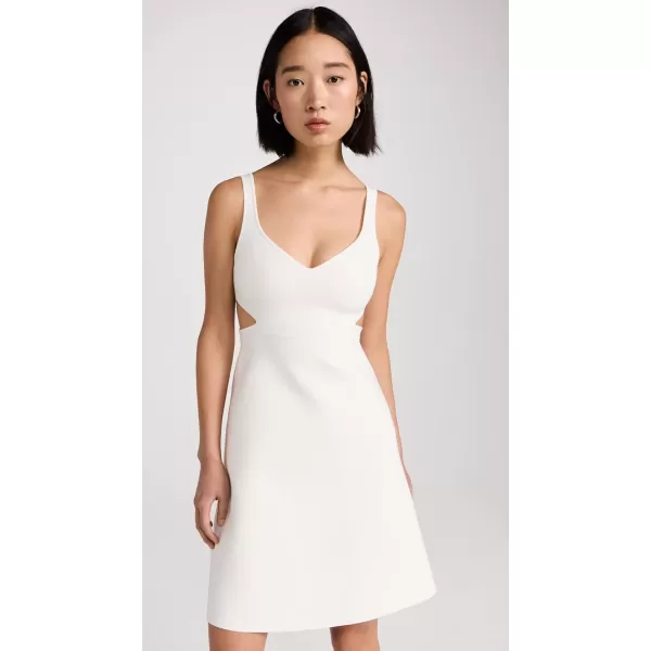 Theory Womens Cut Out Flare DressWhite