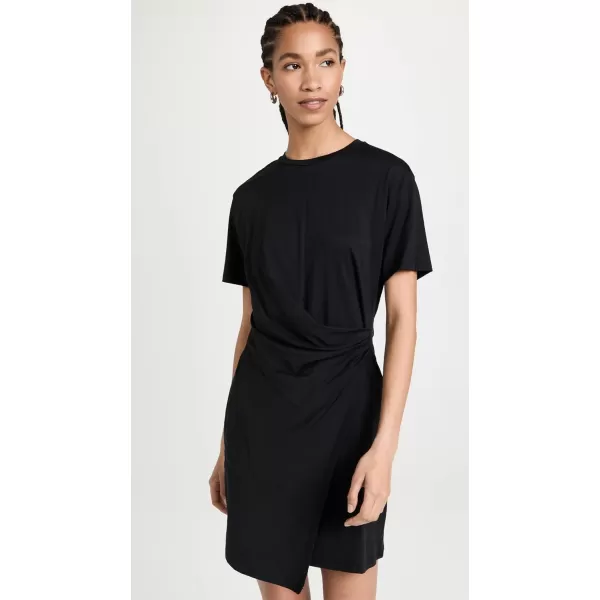 Theory Womens Drape Tee DressBlack