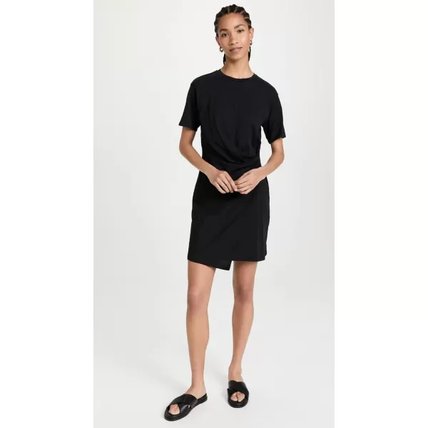 Theory Womens Drape Tee DressBlack