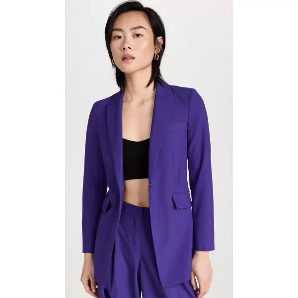 Theory Womens Etiennette BlazerBlue Iris