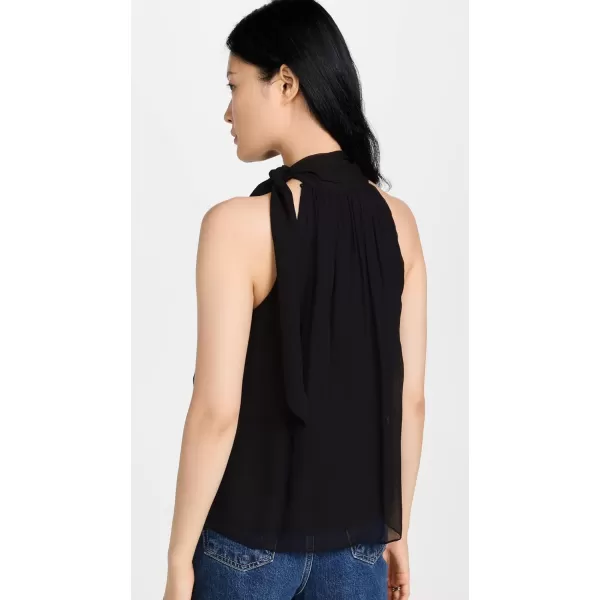 Theory Womens Halter Bow TopBlack