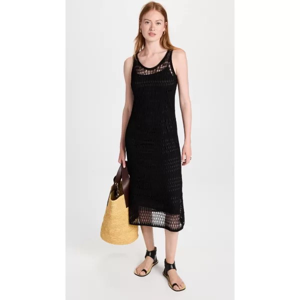 Theory Womens Lace Tissage DressJet Black