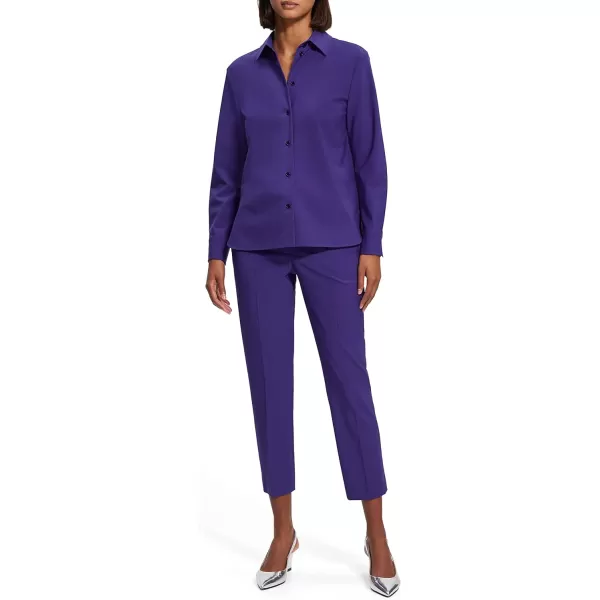 Theory Womens New Straight ShirtBlue Iris