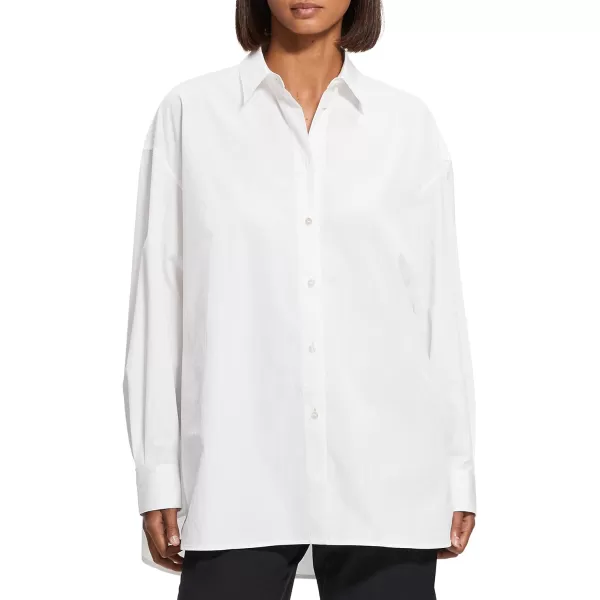 Theory Womens Oversized ShirtWhite