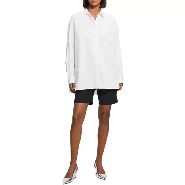 Theory Womens Oversized ShirtWhite