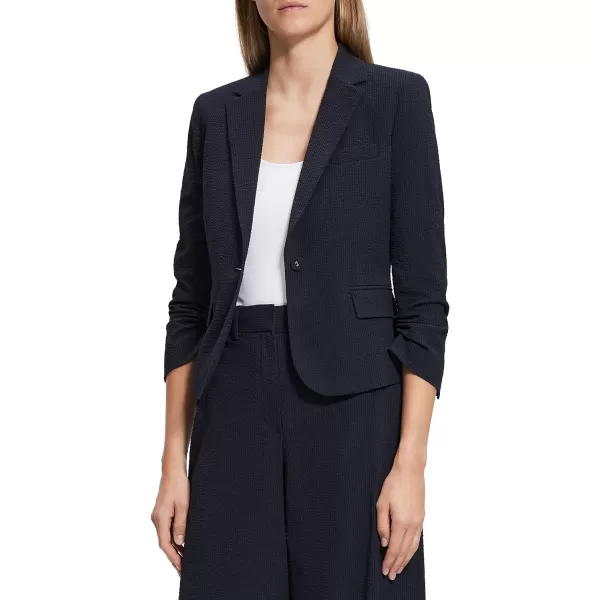 Theory Womens Seer Shrunken BlazerNavy