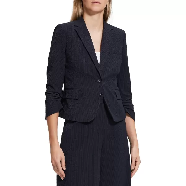 Theory Womens Seer Shrunken BlazerNavy