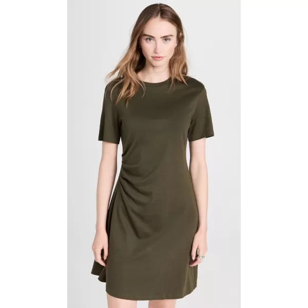 Theory Womens Side Drape DressDark Olive