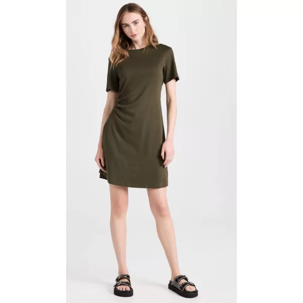 Theory Womens Side Drape DressDark Olive