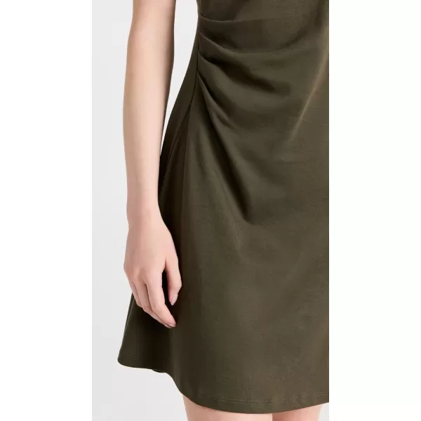 Theory Womens Side Drape DressDark Olive