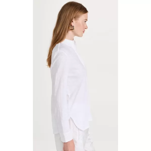 Theory Womens Slim Collared TopWhite