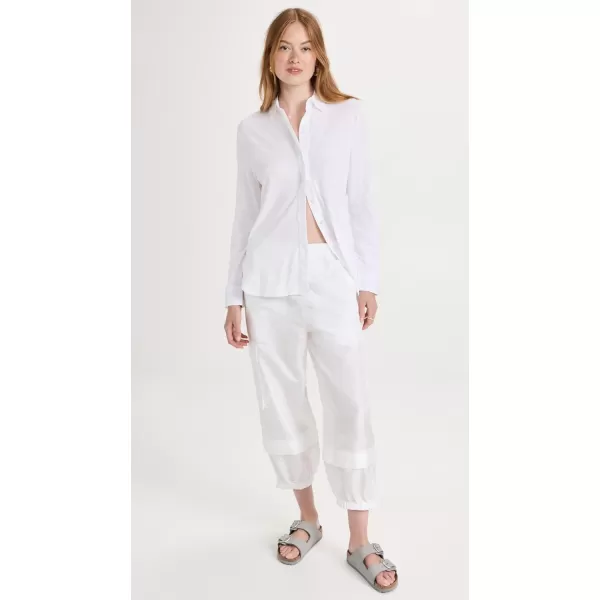 Theory Womens Slim Collared TopWhite