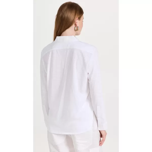 Theory Womens Slim Collared TopWhite