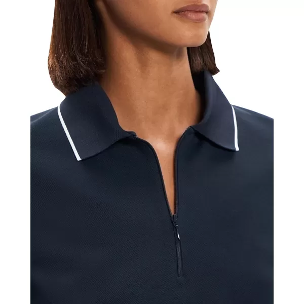 Theory Womens Tennis Polo Zip TopNocturne Navy