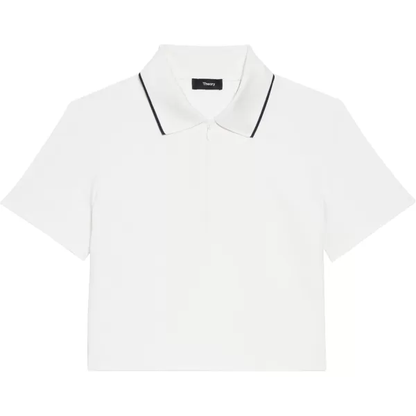 Theory Womens Tennis Polo Zip TopWhite