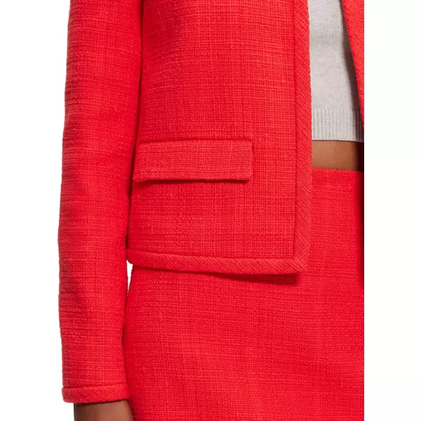 Theory Womens Tonal Tweed Short JacketGrenadine