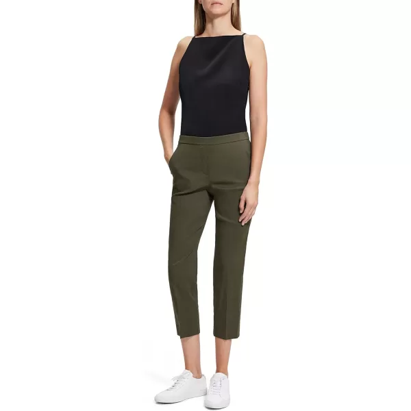 Theory Womens Treeca Pull on PantDark Olive