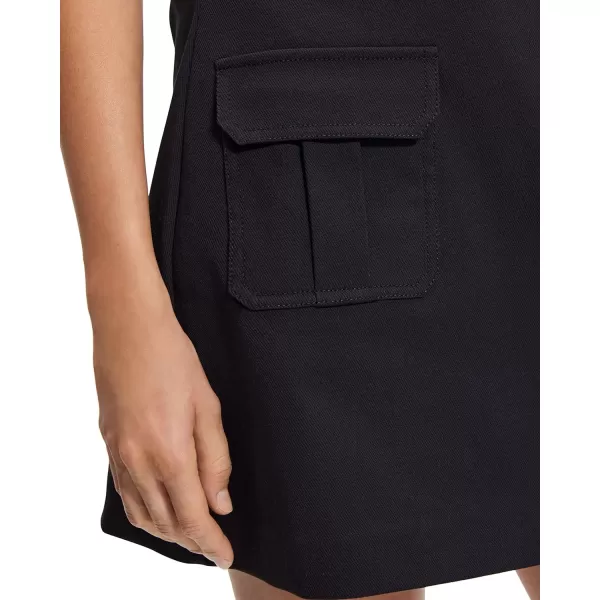 Theory Womens Twill Pocket Mini SkirtBlack