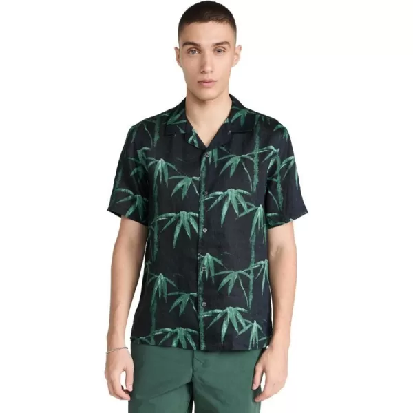 Theory Mens Beau Bamboo ShirtBlackCypress