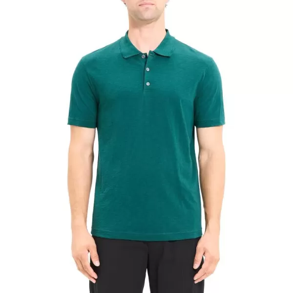 Theory Mens Bron Polo in CosmosFoliage