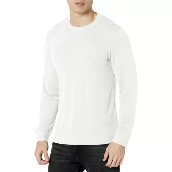 Theory Mens Essential Tee Long Sleeve in Anemone MilanoIvory