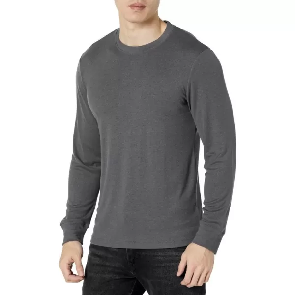 Theory Mens Essential Tee Long Sleeve in Anemone MilanoPestle Melange