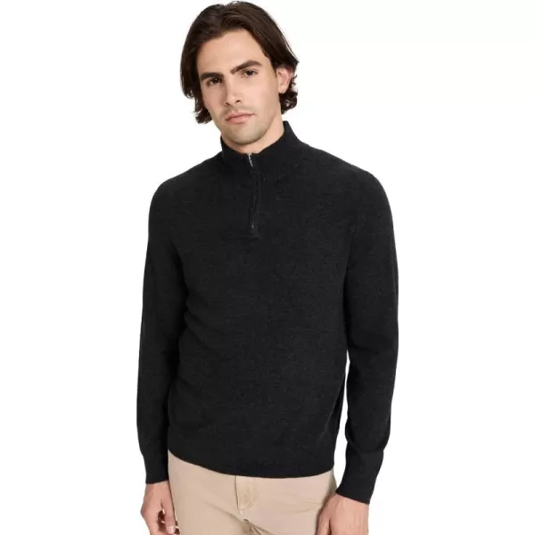 Theory Mens Hilles Quarter Zip Cashmere SweaterPestle Melange