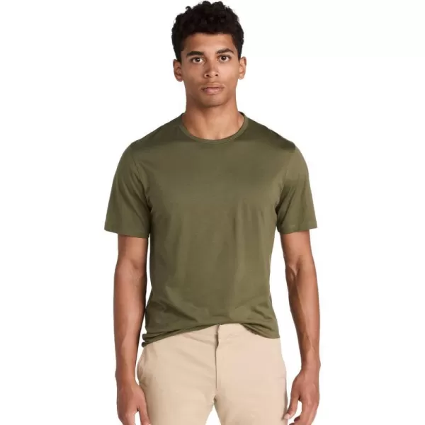 Theory Mens Luxe Cotton Precise TeeOlive Branch