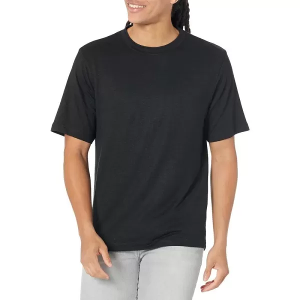 Theory Mens Ryder Tee Flex LinenBlack